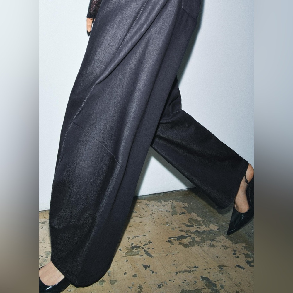 Balloon dark denim Pants